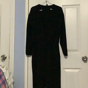 Long sleeve v neck jumpsuit